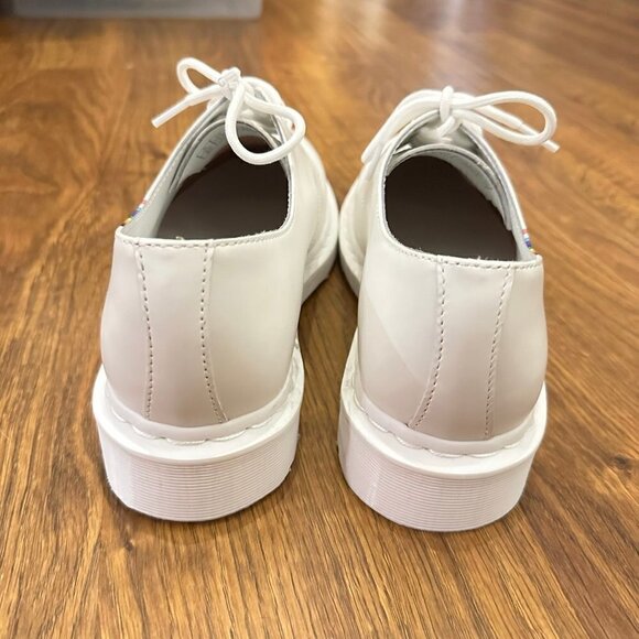 Dr. Martens White Oxfords with Rainbow Detail NWOT main image 4